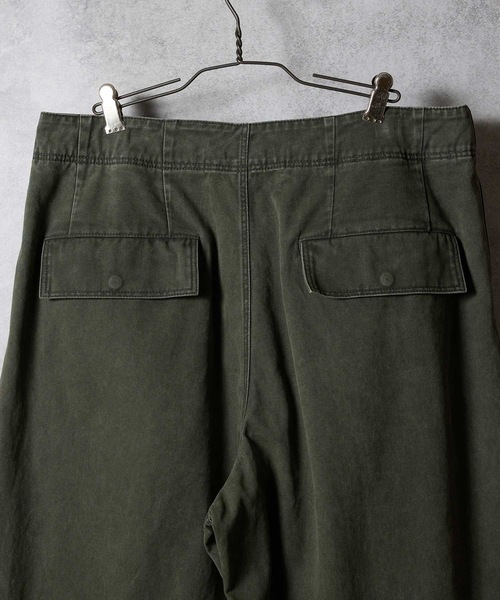 NUMBER (N)INE（ナンバーナイン）の「VINTAGE STONE WASH BELTED WIDE PANTS / ヴィンテージ ウォッシュ バックル ベルト ワイド パンツ（その他パンツ・メンズ・チャコール/ブラック/オリーブ・2/3/4）」の21枚目の写真