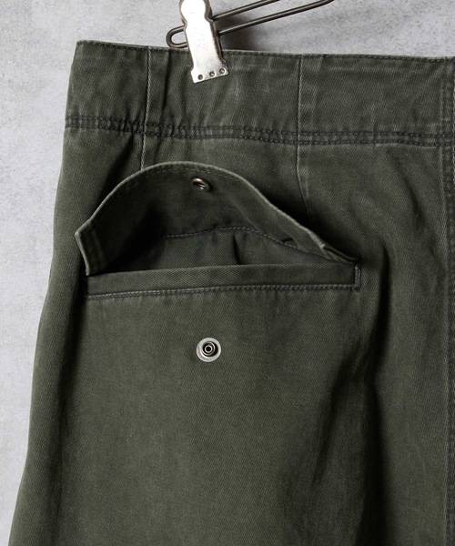 NUMBER (N)INE（ナンバーナイン）の「VINTAGE STONE WASH BELTED WIDE PANTS / ヴィンテージ ウォッシュ バックル ベルト ワイド パンツ（その他パンツ・メンズ・チャコール/ブラック/オリーブ・2/3/4）」の22枚目の写真