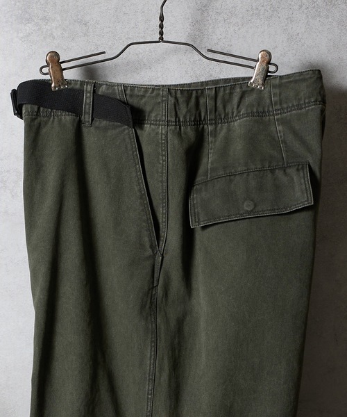 NUMBER (N)INE（ナンバーナイン）の「VINTAGE STONE WASH BELTED WIDE PANTS / ヴィンテージ ウォッシュ バックル ベルト ワイド パンツ（その他パンツ・メンズ・チャコール/ブラック/オリーブ・2/3/4）」の20枚目の写真
