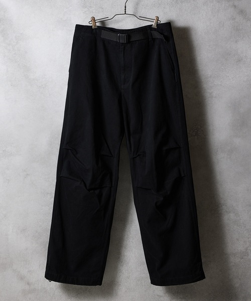 NUMBER (N)INE（ナンバーナイン）の「VINTAGE STONE WASH BELTED WIDE PANTS / ヴィンテージ ウォッシュ バックル ベルト ワイド パンツ（その他パンツ・メンズ・チャコール/ブラック/オリーブ・2/3/4）」の4枚目の写真