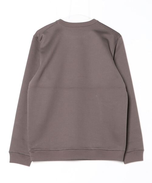 three dots(スリードッツ)の「ダンボールスウェット クルーネック(スウェット・メンズ・ブラウン/ダークブラウン・SMALL/MEDIUM/LARGE)」の3枚目の写真