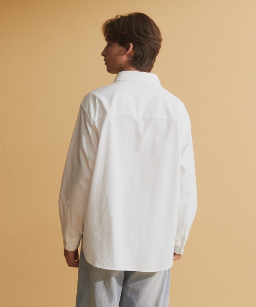 NEOL(ネオル)の「【NEOL】Oxford Regular Collar Shirt/オックスフォードレギュラーカラーシャツ(シャツ/ブラウス・メンズ・オフホワイト/ライトブルー・M/L/XL)」の7枚目の写真