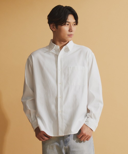 NEOL(ネオル)の「【NEOL】Oxford Regular Collar Shirt/オックスフォードレギュラーカラーシャツ(シャツ/ブラウス・メンズ・オフホワイト/ライトブルー・M/L/XL)」の13枚目の写真
