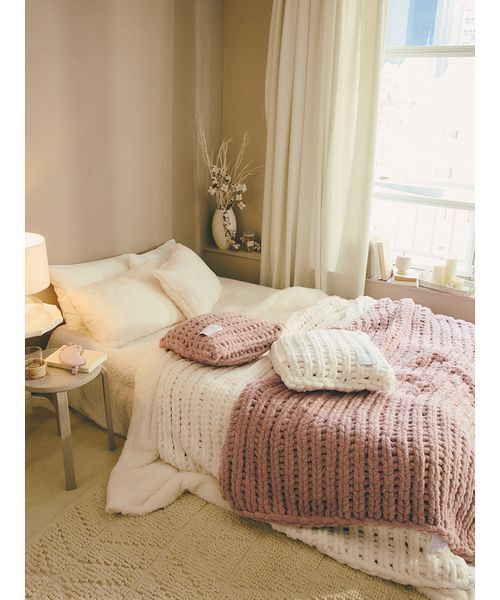 gelato pique Sleep（ジェラートピケスリープ）の「【Sleep】モコモコ 掛けカバー（ダブル）（寝具・レディース・オフホワイト/グレー/ピンク・D）」の18枚目の写真