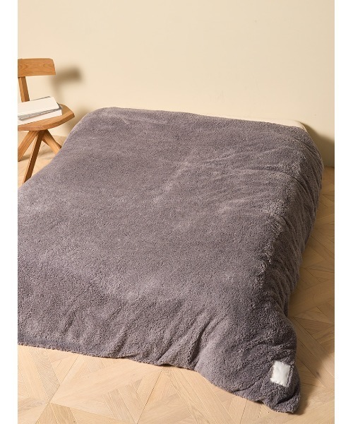 gelato pique Sleep（ジェラートピケスリープ）の「【Sleep】モコモコ 掛けカバー（ダブル）（寝具・レディース・オフホワイト/グレー/ピンク・D）」の4枚目の写真