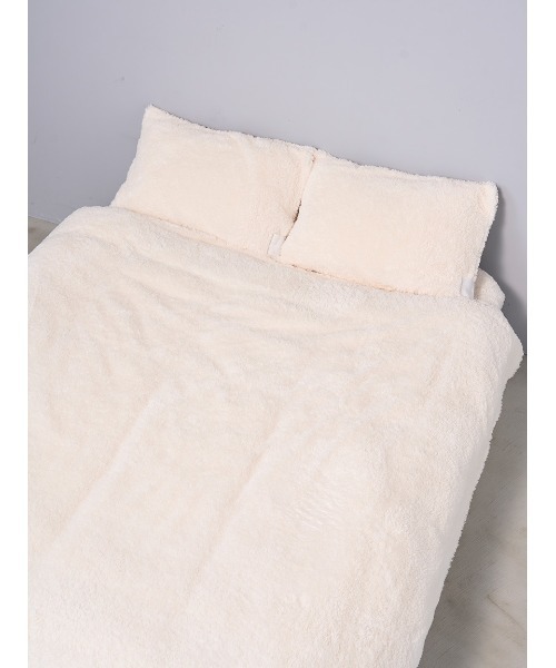 gelato pique Sleep（ジェラートピケスリープ）の「【Sleep】モコモコ 掛けカバー（ダブル）（寝具・レディース・オフホワイト/グレー/ピンク・D）」の12枚目の写真