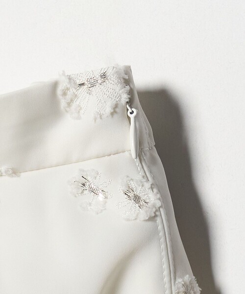 サテン フラワー ジャガード ロングスカート（スカート）｜UNITED