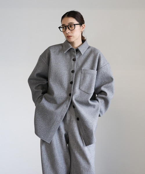 select MOCA（セレクトモカ）の「フェイクウールシャツジャケット