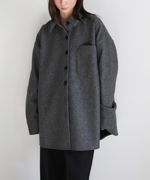 フェイクウールシャツジャケット（カバーオール）｜select MOCA