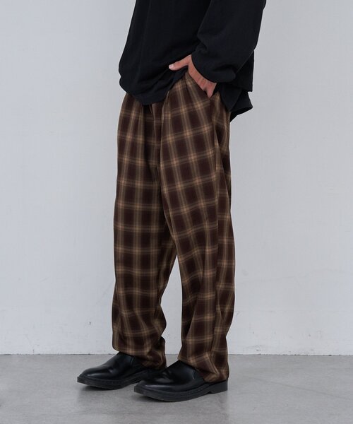 Kastane（カスタネ）の「【セットアップ対応/ユニセックス】BM チェックイージーパンツ（その他パンツ・レディース・ブラック/ブラウン・FREE）」の16枚目の写真