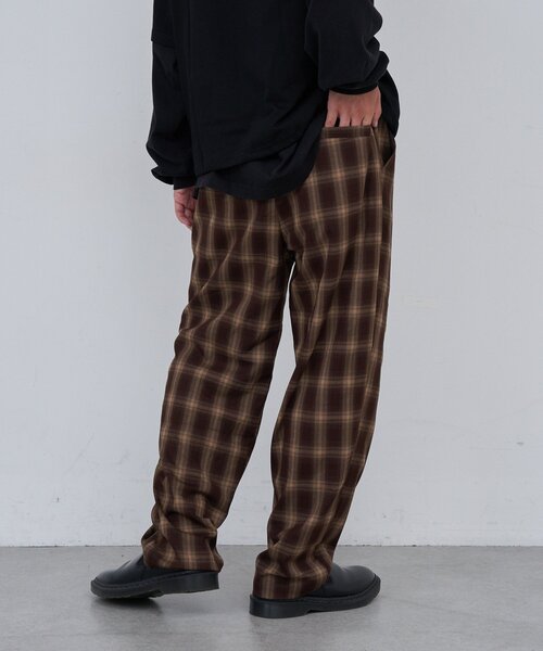 Kastane（カスタネ）の「【セットアップ対応/ユニセックス】BM チェックイージーパンツ（その他パンツ・レディース・ブラック/ブラウン・FREE）」の13枚目の写真