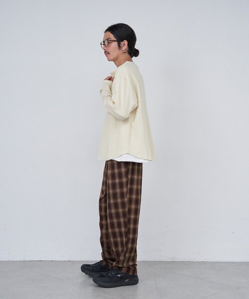 Kastane（カスタネ）の「【セットアップ対応/ユニセックス】BM チェックイージーパンツ（その他パンツ・レディース・ブラック/ブラウン・FREE）」の10枚目の写真