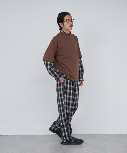 Kastane（カスタネ）の「【セットアップ対応/ユニセックス】BM チェックイージーパンツ（その他パンツ・レディース・ブラック/ブラウン・FREE）」の18枚目の写真
