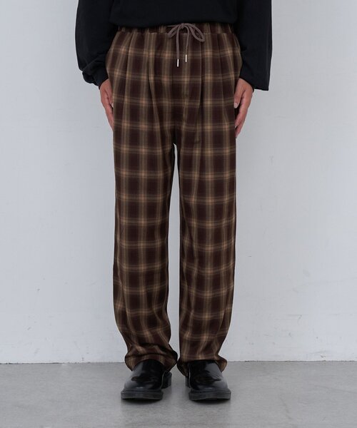 Kastane（カスタネ）の「【セットアップ対応/ユニセックス】BM チェックイージーパンツ（その他パンツ・レディース・ブラック/ブラウン・FREE）」の17枚目の写真