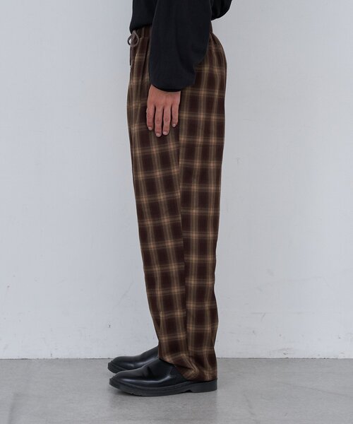 Kastane（カスタネ）の「【セットアップ対応/ユニセックス】BM チェックイージーパンツ（その他パンツ・レディース・ブラック/ブラウン・FREE）」の11枚目の写真