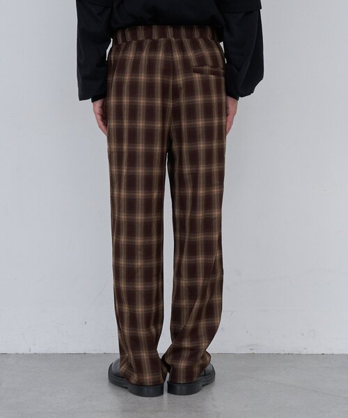 Kastane（カスタネ）の「【セットアップ対応/ユニセックス】BM チェックイージーパンツ（その他パンツ・レディース・ブラック/ブラウン・FREE）」の12枚目の写真