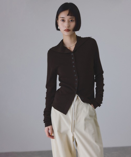 アンチピリングタートルフィットプルオーバー（ニット/セーター