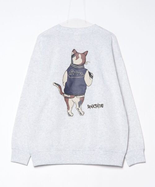ARCADE（アーケード）の「暖かい裏起毛 猫 キャッツ スウェットトレーナー / ハードロックバンド スケーター ゆるかわ BEAUMERE（スウェット・メンズ・ブラック系1/ブラック系3/グレー系1/ホワイト系1/ホワイト系2/グレー系2/ホワイト系3/ブラック系2/ブラウン系3・M/L/LL）」の12枚目の写真
