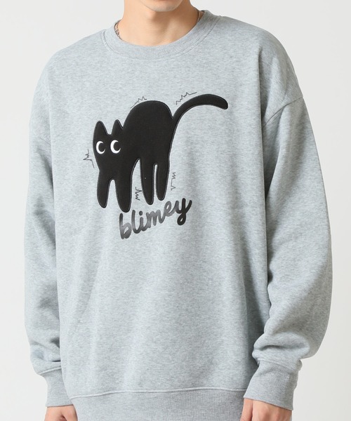 ARCADE（アーケード）の「暖かい裏起毛 猫 キャッツ スウェットトレーナー / ハードロックバンド スケーター ゆるかわ BEAUMERE（スウェット・メンズ・ブラック系1/ブラック系3/グレー系1/ホワイト系1/ホワイト系2/グレー系2/ホワイト系3/ブラック系2/ブラウン系3・M/L/LL）」の8枚目の写真