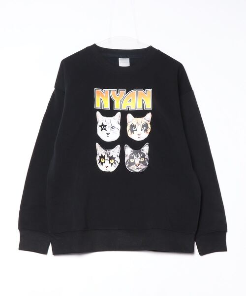 ARCADE（アーケード）の「暖かい裏起毛 猫 キャッツ スウェットトレーナー / ハードロックバンド スケーター ゆるかわ BEAUMERE（スウェット・メンズ・ブラック系1/ブラック系3/グレー系1/ホワイト系1/ホワイト系2/グレー系2/ホワイト系3/ブラック系2/ブラウン系3・M/L/LL）」の20枚目の写真
