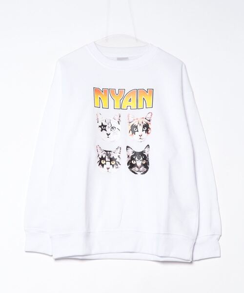 ARCADE（アーケード）の「暖かい裏起毛 猫 キャッツ スウェットトレーナー / ハードロックバンド スケーター ゆるかわ BEAUMERE（スウェット・メンズ・ブラック系1/ブラック系3/グレー系1/ホワイト系1/ホワイト系2/グレー系2/ホワイト系3/ブラック系2/ブラウン系3・M/L/LL）」の21枚目の写真