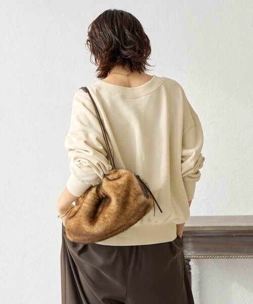 RIVE DROITE(リヴドロワ)の「【大人カジュアルに】2wayPhotoスウェット(Tシャツ/カットソー・レディース・ホワイト系その他/グレー・FREE)」の10枚目の写真