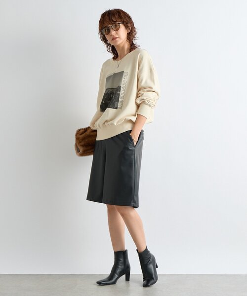 RIVE DROITE(リヴドロワ)の「【大人カジュアルに】2wayPhotoスウェット(Tシャツ/カットソー・レディース・ホワイト系その他/グレー・FREE)」の12枚目の写真