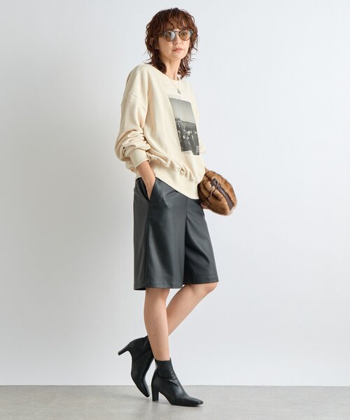 RIVE DROITE(リヴドロワ)の「【大人カジュアルに】2wayPhotoスウェット(Tシャツ/カットソー・レディース・ホワイト系その他/グレー・FREE)」の13枚目の写真