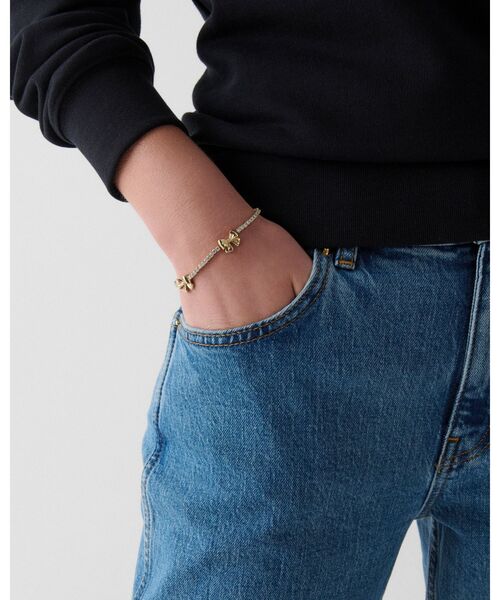 kate spade new york（ケイトスペード ニューヨーク）の「ブリング アンド ボウ テニス ブレスレット（ブレスレット・レディース・ベージュ・ONESIZE）」の2枚目の写真