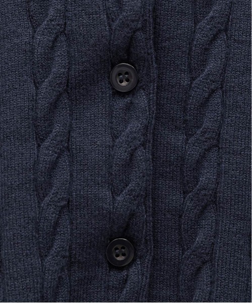 RANDA（ランダ）の「2WAY シャツドッキングレイヤードニット（カーディガン/ボレロ・レディース・キャメル/ネイビー/グレー・FREE）」の20枚目の写真