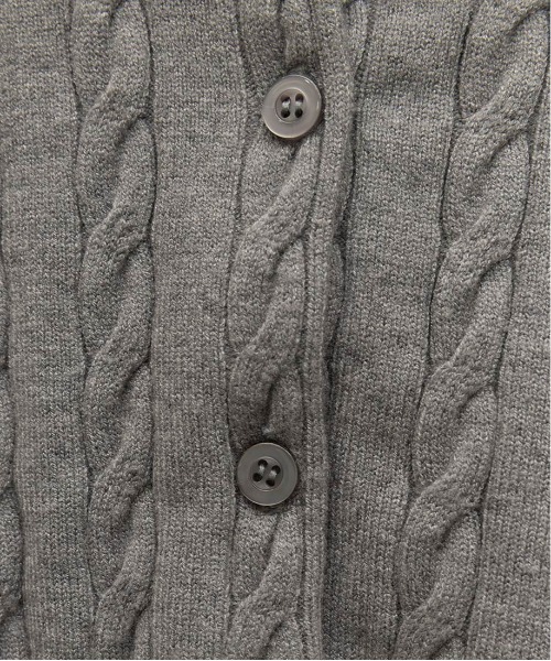 RANDA（ランダ）の「2WAY シャツドッキングレイヤードニット（カーディガン/ボレロ・レディース・キャメル/ネイビー/グレー・FREE）」の22枚目の写真