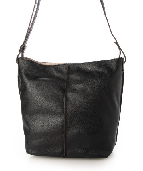 ATLANTA（アトランタ）の「アトランタ ATLANTA / やぎ革軽量ショルダーL（ショルダーバッグ・レディース・ベージュ/ブラック/ブルー・FREE）」の2枚目の写真