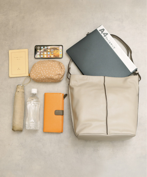 ATLANTA（アトランタ）の「アトランタ ATLANTA / やぎ革軽量ショルダーL（ショルダーバッグ・レディース・ベージュ/ブラック/ブルー・FREE）」の10枚目の写真