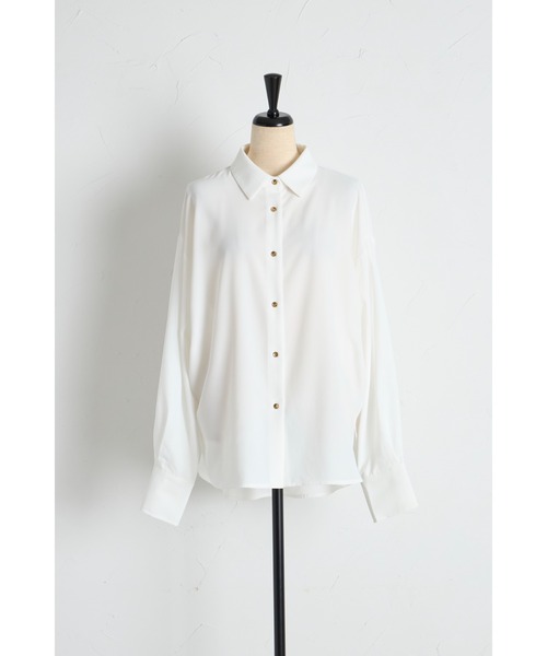 tocco closet(トッコ クローゼット)の「【ZOZO限定】ベーシックアソートパターンシャツ(シャツ/ブラウス・レディース・オフホワイト/ブルー/その他・M)」の4枚目の写真