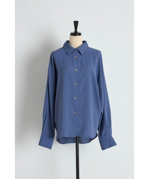 tocco closet(トッコ クローゼット)の「【ZOZO限定】ベーシックアソートパターンシャツ(シャツ/ブラウス・レディース・オフホワイト/ブルー/その他・M)」の5枚目の写真