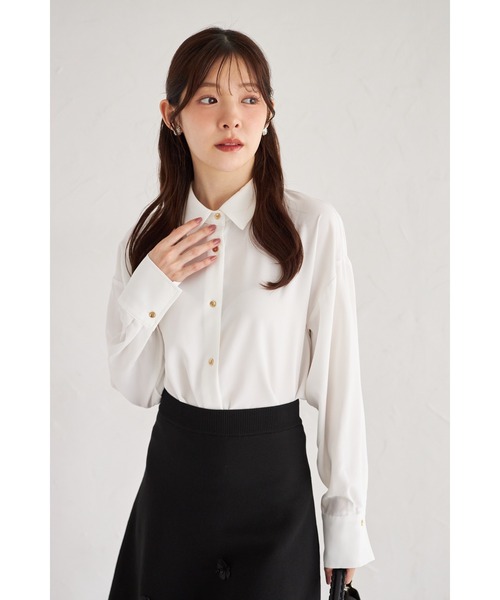 tocco closet(トッコ クローゼット)の「【ZOZO限定】ベーシックアソートパターンシャツ(シャツ/ブラウス・レディース・オフホワイト/ブルー/その他・M)」の16枚目の写真