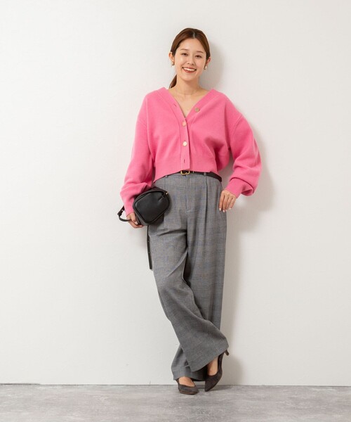 NOLLEY’S(ノーリーズ)の「ウォッシャブル両面起毛ワイドパンツ(その他パンツ・レディース・ホワイト系その他2/ブラック系その他・38/36/34)」の16枚目の写真