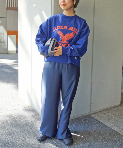 Russell Athletic(ラッセルアスレティック)の「RUSSELL ATHLETIC/ラッセルアスレチック ロゴスウェット RCW-25717(スウェット・レディース・チャコールグレー/ネイビー・FREE)」の10枚目の写真
