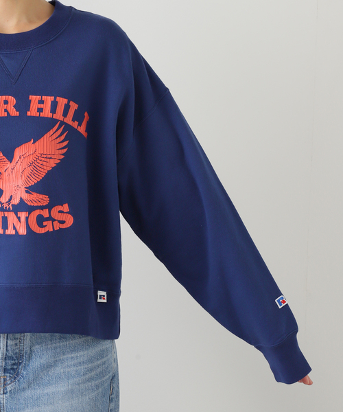 Russell Athletic(ラッセルアスレティック)の「RUSSELL ATHLETIC/ラッセルアスレチック ロゴスウェット RCW-25717(スウェット・レディース・チャコールグレー/ネイビー・FREE)」の22枚目の写真
