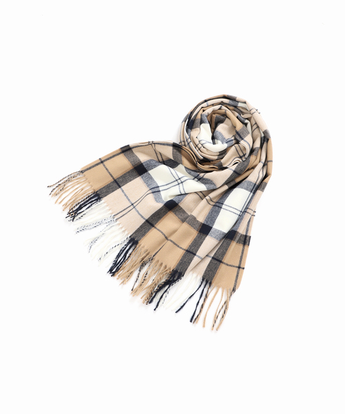 Spick & Span(スピックアンドスパン)の「Barbour/バブアー チェックマフラー(マフラー・レディース・ベージュ/グリーン系その他/グリーン・FREE)」の14枚目の写真