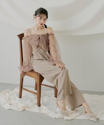 Chico（チコ）の「【SALON byChico】フロントリボンドッキングコンビネゾン/オケージョン（ドレス）」