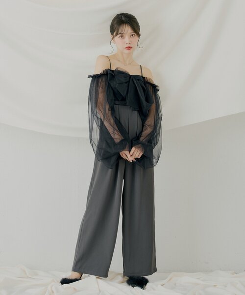 SALON byChico】フロントリボンドッキングコンビネゾン/オケージョン