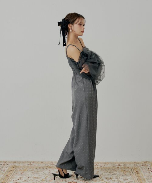 chico フロントリボンドッキングコンビネゾン SALON byChico】フロントリボンドッキングコンビネゾン/オケージョン