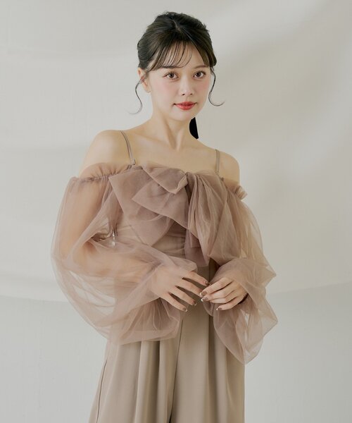 SALON byChico】フロントリボンドッキングコンビネゾン/オケージョン