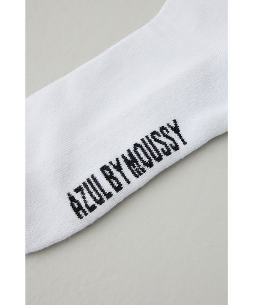 AZUL by moussy(アズールバイマウジー)の「1ポイント刺繍ロングソックス(ソックス/靴下・メンズ・ブラック/ホワイト/グレー・FREE)」の7枚目の写真