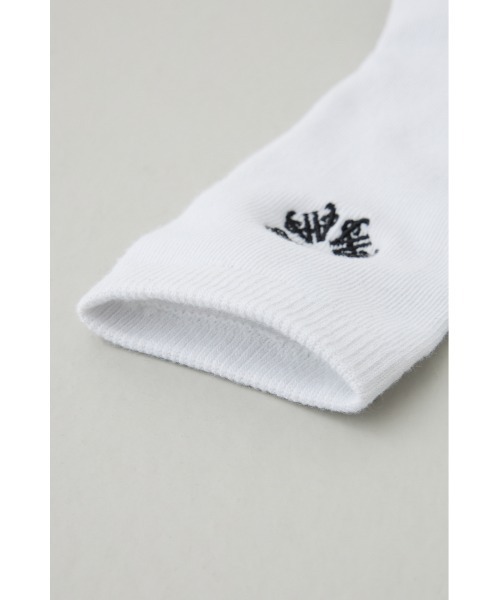 AZUL by moussy(アズールバイマウジー)の「1ポイント刺繍ロングソックス(ソックス/靴下・メンズ・ブラック/ホワイト/グレー・FREE)」の8枚目の写真