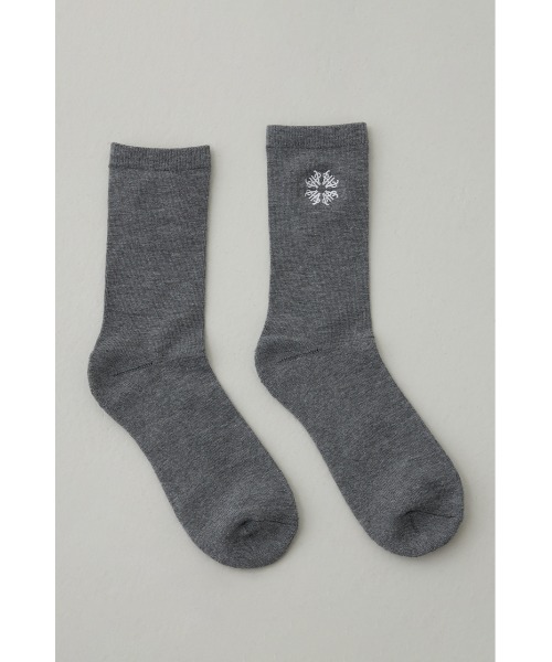 AZUL by moussy(アズールバイマウジー)の「1ポイント刺繍ロングソックス(ソックス/靴下・メンズ・ブラック/ホワイト/グレー・FREE)」の15枚目の写真