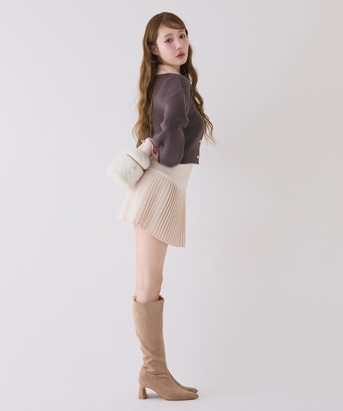 ポロ襟配色ニットカーディガン 新色追加】ポロ襟配色ニットカーディガン（ニット/セーター）｜one