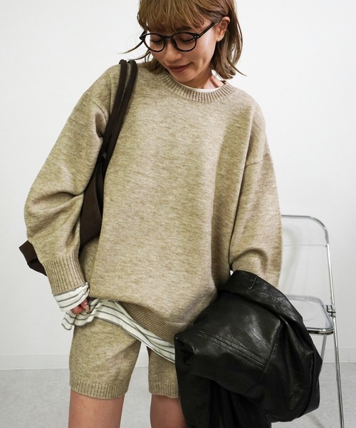 gossara(ゴサラ)の「アルパカタッチクルーネックPO(ニット/セーター・レディース・ブラウン/グレー/ベージュ/ブラック・FREE)」の8枚目の写真