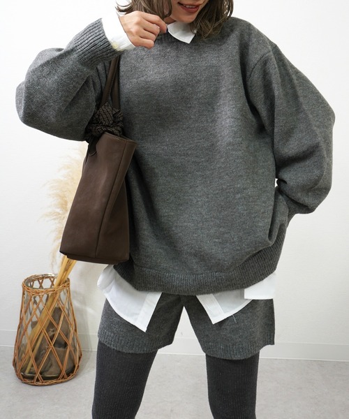 gossara(ゴサラ)の「アルパカタッチクルーネックPO(ニット/セーター・レディース・ブラウン/グレー/ベージュ/ブラック・FREE)」の16枚目の写真